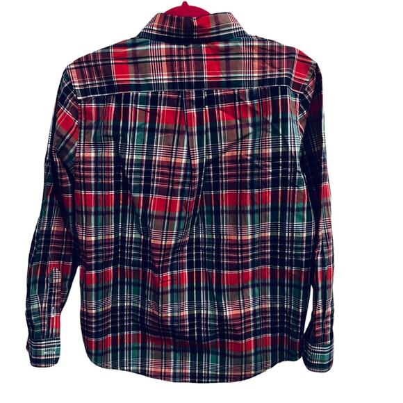Polo Ralph Lauren BIG Boys Shirt Button Down Plaid Poplin Size 7 - Picture 2 of 4